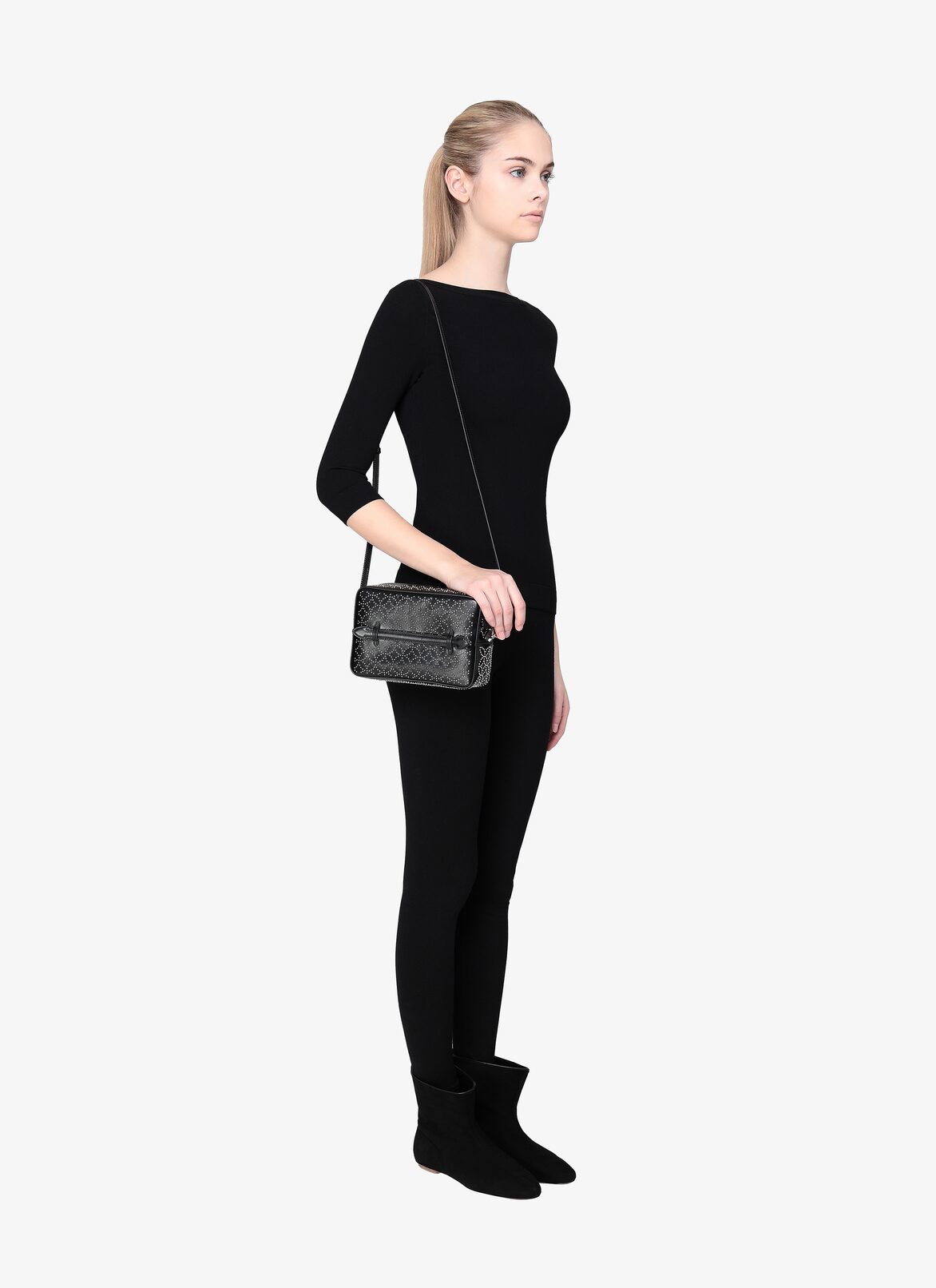 Sac Bandoulière Louise 24 ALAÏA SAC BANDOULIÈRE LOUISE 24 NOIR